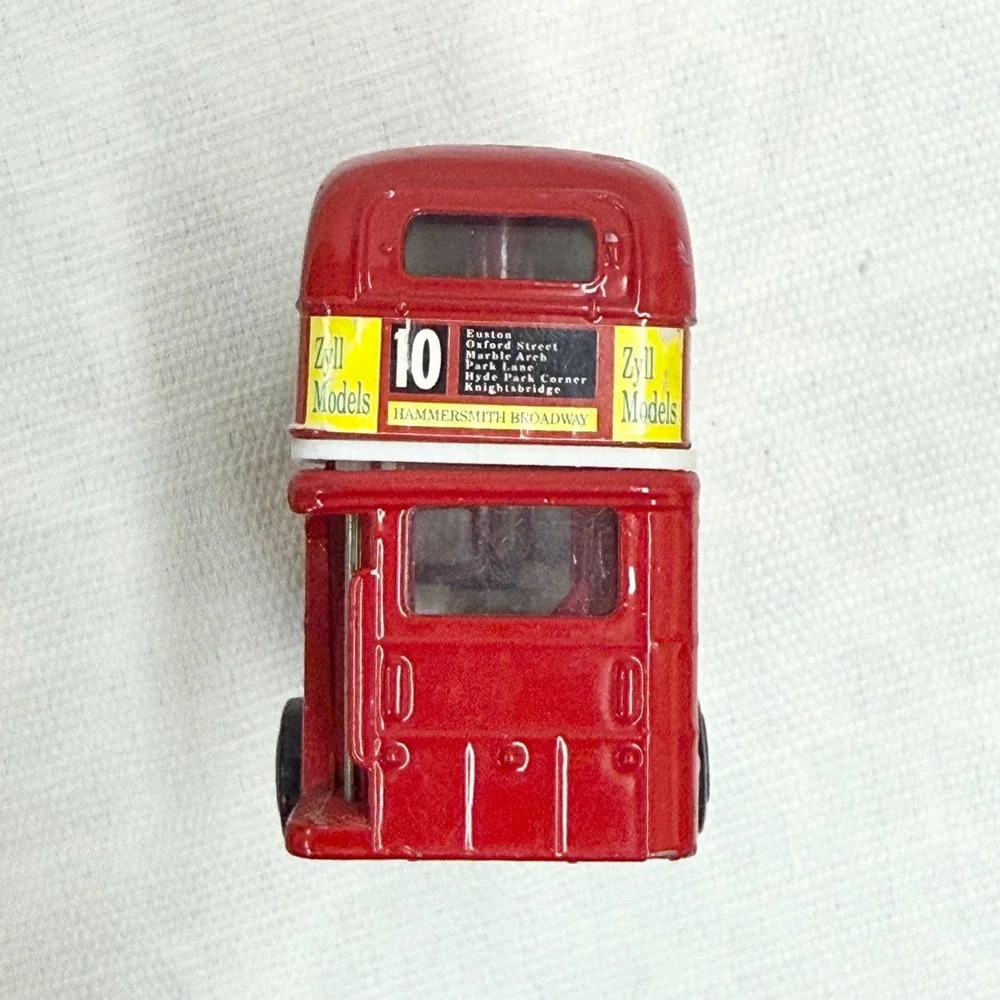 Zyll Models London Transport Double Decker Bus Harrods Red Diecast Model Toy
